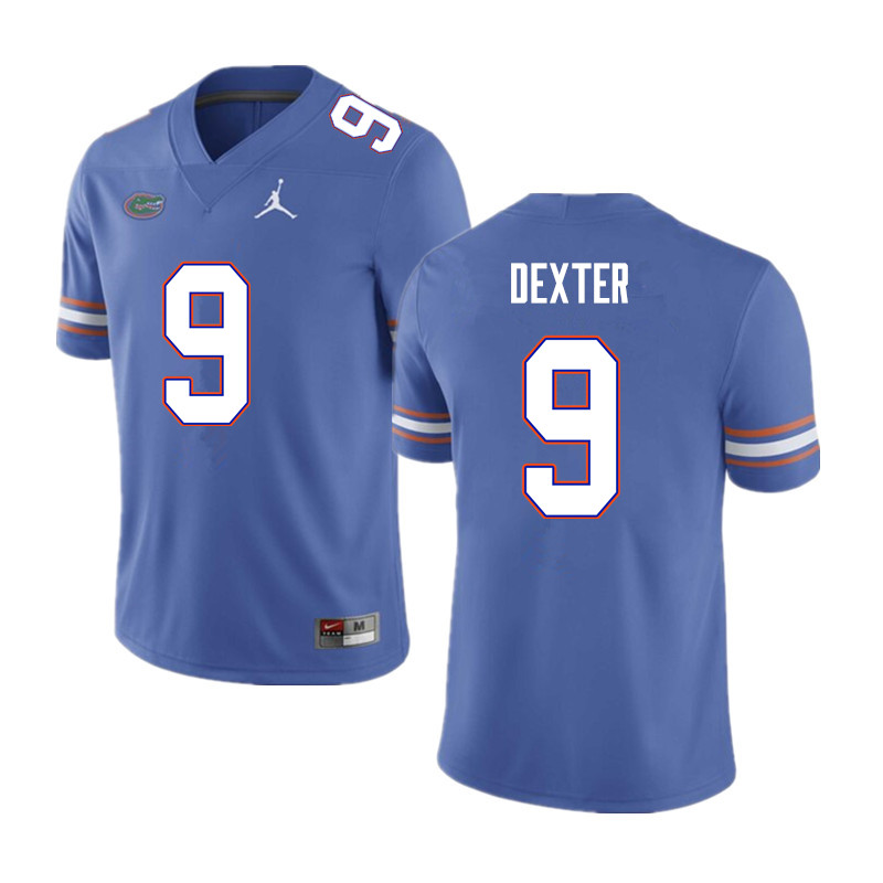 Men #9 Gervon Dexter Florida Gators College Football Jerseys Sale-Blue